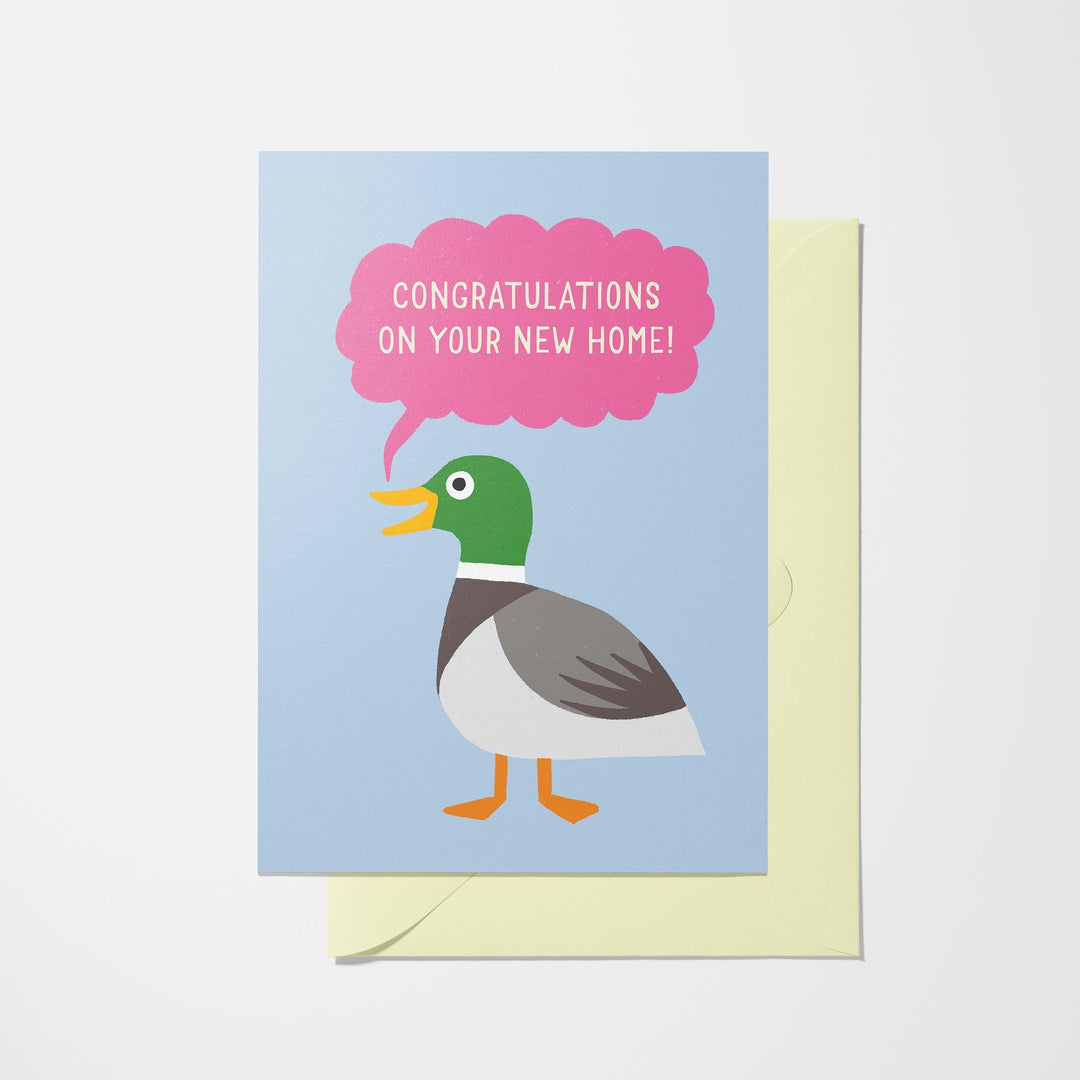 Congratulations on your New Home - Duck Greeting Card