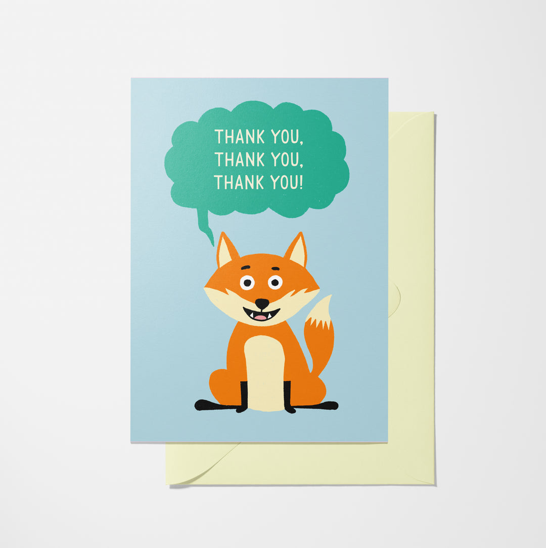 Fox Thank You - Greeting Card